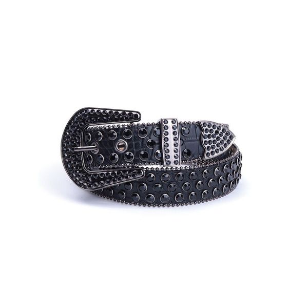 men's and women's jeans, women's denim, sparkling crystal diamond inlaid luxury belt, Black
men's and women's jeans, women's denim, sparkling crystal diamond inlaid luxury belt, Black