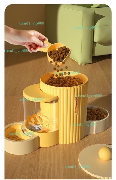 Dog Automatic Feeder pet automatic dispenser Cat Food Double Drinking Bowl Integrated Source water e6d, Brown
Dog Automatic Feeder pet automatic dispenser Cat Food Double Drinking Bowl Integrated Source water e6d, Brown