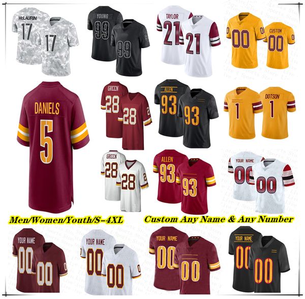 American Football Jersey Jayden Daniels Brian Robinson Jr Terry McLaurin Sean Taylor Zach Ertz Austin Ekeler Bobby Wagner Frankie Luvu Darrell Green Jonathan Allen, Men black style
American Football Jersey Jayden Daniels Brian Robinson Jr Terry McLaurin Sean Taylor Zach Ertz Austin Ekeler Bobby Wagner Frankie Luvu Darrell Green Jonathan Allen, Men black style