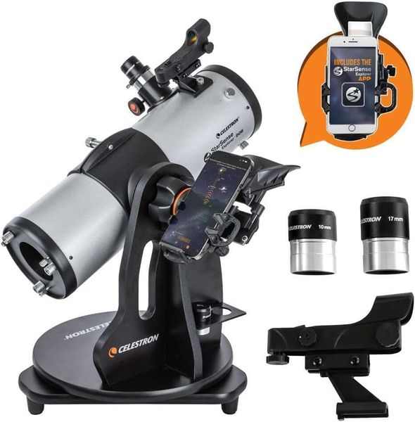 Explorer 114mm Tabletop Dobsonian Smartphone App-Enabled Telescope Wor with StarSense App to Help Find Nebulae