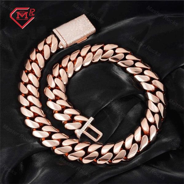 Sterling Sier Clasp 24MM Hiphop Iced Out VVS Moissanite Cuban Link Chain
Sterling Sier Clasp 24MM Hiphop Iced Out VVS Moissanite Cuban Link Chain