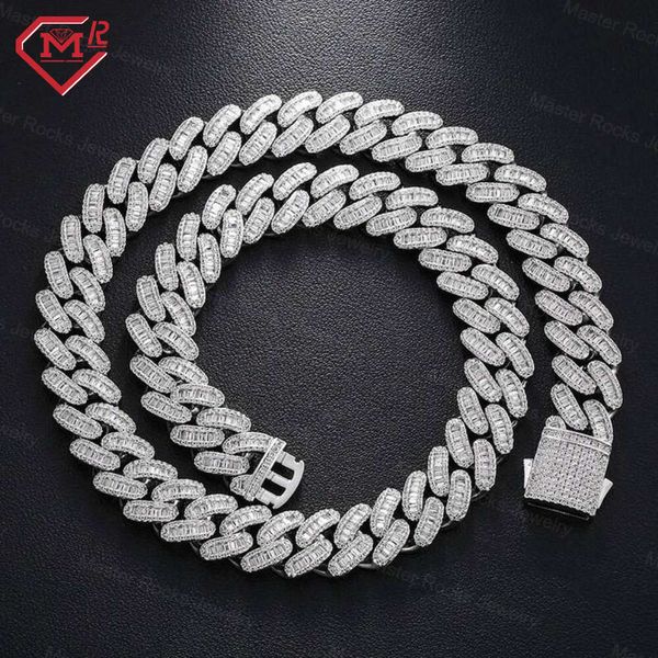 Hiphop Miami Necklace18mm Baguette Cut Sterling Sier Iced Out Moissanite Cuban Link Chain
Hiphop Miami Necklace18mm Baguette Cut Sterling Sier Iced Out Moissanite Cuban Link Chain