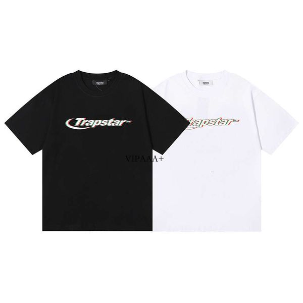 Trapstar new monogrammed cotton short-sleeved T-shirts for men and women with round necks, Purple
Trapstar new monogrammed cotton short-sleeved T-shirts for men and women with round necks, Purple