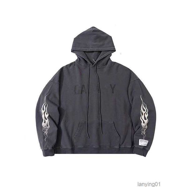 Men' Hoodies Sweatshirts Galleryes Depts Letter Flame Printed High Street Vintage Loose Loop, Wash black
Men' Hoodies Sweatshirts Galleryes Depts Letter Flame Printed High Street Vintage Loose Loop, Wash black