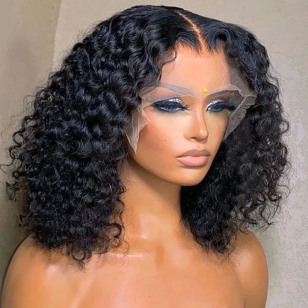 Wigs Short Curly Bob Wig Deep Water Wave Lace Front Human Hair Wigs for Women Pre Plucked Brazilian Glueless 13x4 Lace Front Wig, Black
Wigs Short Curly Bob Wig Deep Water Wave Lace Front Human Hair Wigs for Women Pre Plucked Brazilian Glueless 13x4 Lace Front Wig, Black
