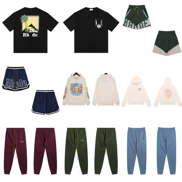 Mens Plus Size Tracksuits Cotton Rhude Sweatshirts T Shirts Shorts Sets New Jacquard Letter Knitted Sweater In Acquard Knitting Machine Jnlarged Detail, Orange 
Mens Plus Size Tracksuits Cotton Rhude Sweatshirts T Shirts Shorts Sets New Jacquard Letter Knitted Sweater In Acquard Knitting Machine Jnlarged Detail, Orange