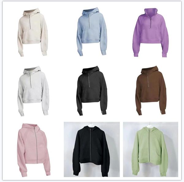DHgate Outfits Yoga Sweatshirt Matching Outfits Scuba Full Half Zip Hoody Hoodies Outdoor Leisure Sweatshirts Gym Clothes sold by DHgate
