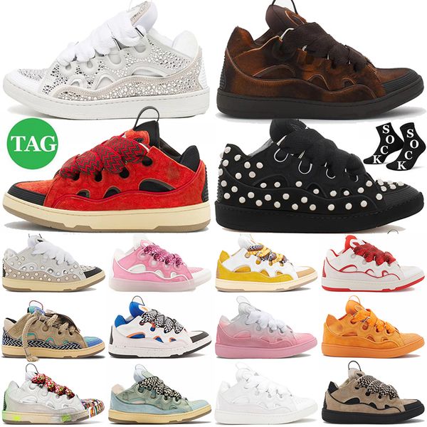 Arrival 2024 New Designer Shoes Lavinss Womens Fashion Lace-up Platform Famous Italy Brand Leather Curb Sneakers Casual Embossed Nappa Calfskin Mesh trainers, A40
Arrival 2024 New Designer Shoes Lavinss Womens Fashion Lace-up Platform Famous Italy Brand Leather Curb Sneakers Casual Embossed Nappa Calfskin Mesh trainers, A40