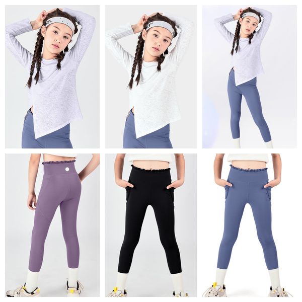 LU-1175 Children's Loose Casual Long Sleeve T-shirt Girls Spring Fitness Tights Elastic Quick Drying Breathable Running Jump Rope Sportswear, Blue pants
LU-1175 Children's Loose Casual Long Sleeve T-shirt Girls Spring Fitness Tights Elastic Quick Drying Breathable Running Jump Rope Sportswear, Blue pants