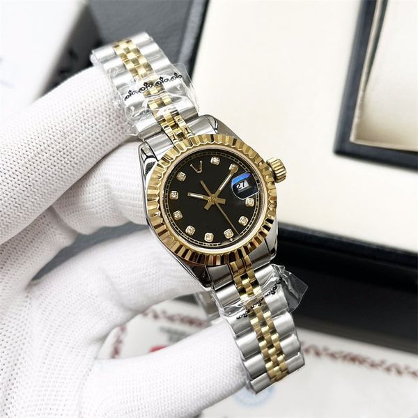 Ladies Watch 6t51 Japanese Mechanical Movement Mineral Reinforced Glass Precision Steel Case Band Fashion Elegant Style Size: Diameter 28mm gift business, Black
Ladies Watch 6t51 Japanese Mechanical Movement Mineral Reinforced Glass Precision Steel Case Band Fashion Elegant Style Size: Diameter 28mm gift business, Black