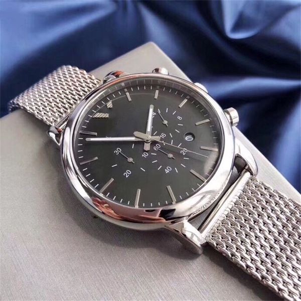 Steel Band Men's Quartz Watch Braided steel strip business Mineral glass mirror surface Simplicity Design exquisite Dial diameter 43 mm fashion casual birthday gift., Silver
Steel Band Men's Quartz Watch Braided steel strip business Mineral glass mirror surface Simplicity Design exquisite Dial diameter 43 mm fashion casual birthday gift., Silver