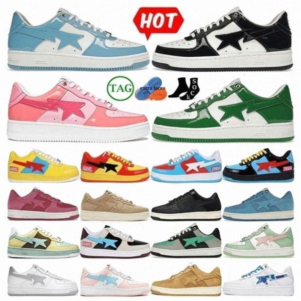 Panda Apbapesta Ap Shoes Low for Shark Sk8 Star Shoes Black White Patent Green Orange Blue Men Women Patent Leather Womens Sneakers, Red 
Panda Apbapesta Ap Shoes Low for Shark Sk8 Star Shoes Black White Patent Green Orange Blue Men Women Patent Leather Womens Sneakers, Red