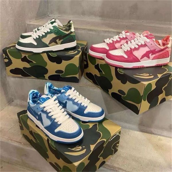 Designer Bapestar Bapedsk8 Sta Running Shoes Bapestar Shoes Classic Camo Black White Green Red Orange Camo Sneakers Men Women Training Brand Athleisure Shoe, 12
Designer Bapestar Bapedsk8 Sta Running Shoes Bapestar Shoes Classic Camo Black White Green Red Orange Camo Sneakers Men Women Training Brand Athleisure Shoe, 12