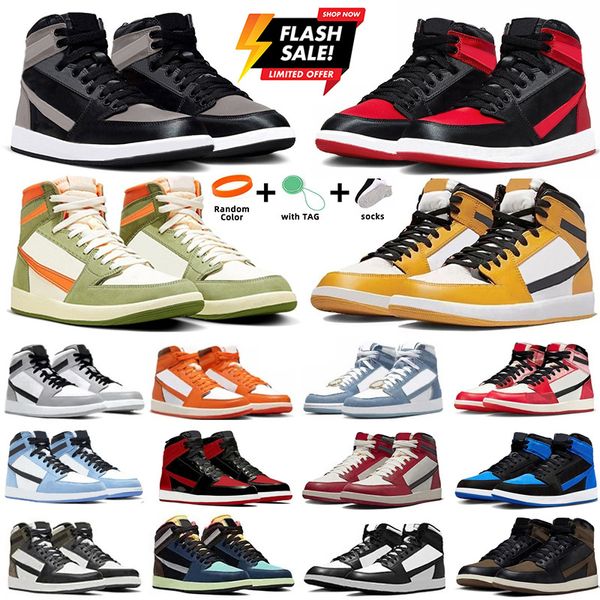 Jumpman 1 1s Men Basketball Shoes Satin Shadow Bred Patent Celadon Yellow Ochre Denim Palomino Royal Reimagined University Blue Dark Mocha Women Sports Sneakers Gai, Color#2
Jumpman 1 1s Men Basketball Shoes Satin Shadow Bred Patent Celadon Yellow Ochre Denim Palomino Royal Reimagined University Blue Dark Mocha Women Sports Sneakers Gai, Color#2