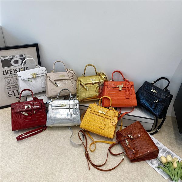 Versatile women shoulder bag 9 colors niche fashion embossed thick leather handbags simple atmosphere crocodile handbag elegant solid color womens backpack, Orange
Versatile women shoulder bag 9 colors niche fashion embossed thick leather handbags simple atmosphere crocodile handbag elegant solid color womens backpack, Orange