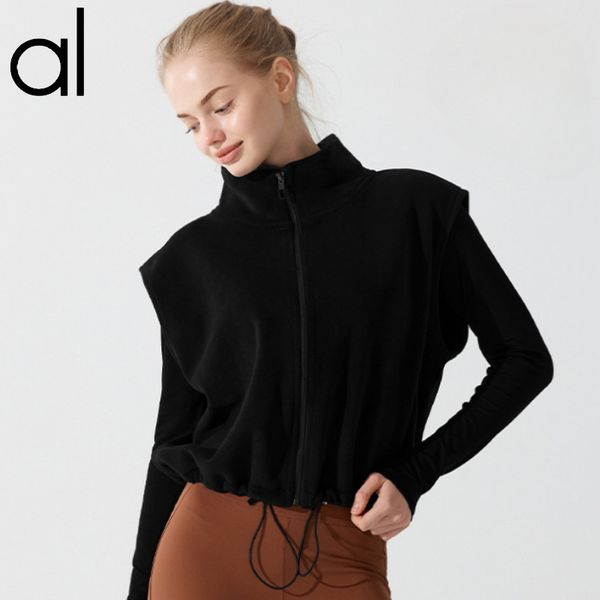 Al-yoga in Motion Vest Sleeveless Autumn/winter Thick Warm Sportswear Women's Oli Fleece Mock Neck Zipper Sweater Running Fitness Yoga Tank Top Coats, Black
Al-yoga in Motion Vest Sleeveless Autumn/winter Thick Warm Sportswear Women's Oli Fleece Mock Neck Zipper Sweater Running Fitness Yoga Tank Top Coats, Black