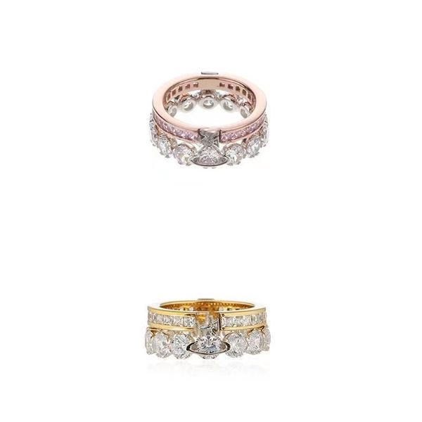 Luxury Fashion Designer Rings Sparkling Diamond Saturn Double Layer Women's Ring Detachable Stacking Rings High-end Holiday Gifts Exquisite Designer Jewellery
Luxury Fashion Designer Rings Sparkling Diamond Saturn Double Layer Women's Ring Detachable Stacking Rings High-end Holiday Gifts Exquisite Designer Jewellery