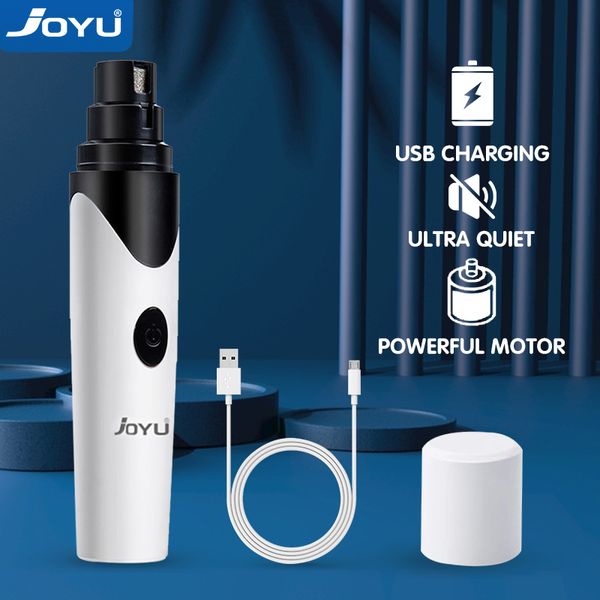 

JOYU Dog Nail Grinder Electric Rechargeable Pet Nail Clippers USB Charging Low Noise Pet Cat Paws Nail Grooming Trimmer Tools, Color