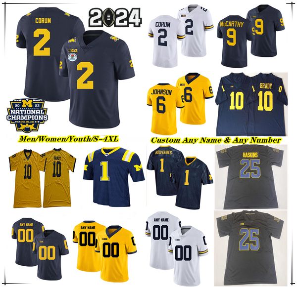 Michigan Wolverines College Football Jersey J.J. McCarthy Blake Corum Donovan Edwards Cornelius Johnson Roman Wilson Jaylen Harrell Michael Barrett Kris Jenkins 4X, Men black
Michigan Wolverines College Football Jersey J.J. McCarthy Blake Corum Donovan Edwards Cornelius Johnson Roman Wilson Jaylen Harrell Michael Barrett Kris Jenkins 4X, Men black