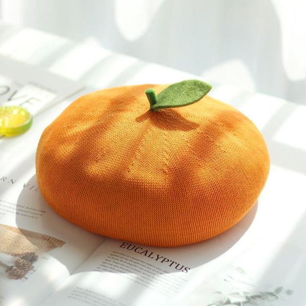 women Handmade Cute Beret Hat Fruit Orange Pink Red Fresh Painter Hat Girl Breathable Beanie Wool Beret Cap
women Handmade Cute Beret Hat Fruit Orange Pink Red Fresh Painter Hat Girl Breathable Beanie Wool Beret Cap