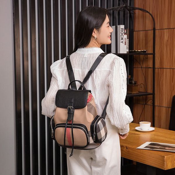 Sales women shoulder bag classic retro plaid handbag large capacity simple and versatile color matching leisure backpacks flip drawstring fashion backpack 687#, Black
Sales women shoulder bag classic retro plaid handbag large capacity simple and versatile color matching leisure backpacks flip drawstring fashion backpack 687#, Black