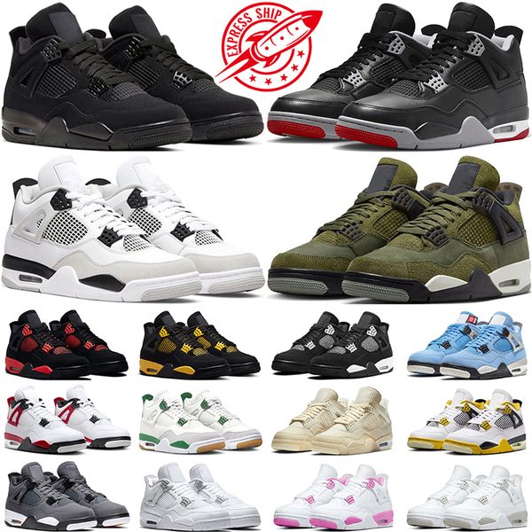 Jumpman 4 Basketball Shoes Men Women 4s Bred Reimagined Black Cat Olive Military Black Red Cement Thunder Sail Pink White Oreo Mens Trainers Sports Sneakers, #33
Jumpman 4 Basketball Shoes Men Women 4s Bred Reimagined Black Cat Olive Military Black Red Cement Thunder Sail Pink White Oreo Mens Trainers Sports Sneakers, #33