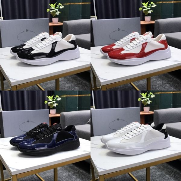 Designer shoes mens sneakers americas cup low leather patent leather lace up black green yellow fashion round toe sport casual shoe, Sku-03
Designer shoes mens sneakers americas cup low leather patent leather lace up black green yellow fashion round toe sport casual shoe, Sku-03