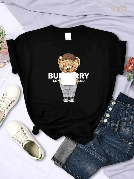 Cute Bear PrintWomen Tshirt Summer Short Sleeve Graphic Tops T-shirt Couple Clothing Men T Shirts, Tl3074-black
Cute Bear PrintWomen Tshirt Summer Short Sleeve Graphic Tops T-shirt Couple Clothing Men T Shirts, Tl3074-black