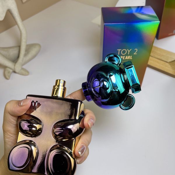 

New Arrive Pearl Teddy Bear TOY2 Perfume 100ML Bubble Gum Eau De Parfum 3.4 US Fl.oz Long Lasting Smell EDP Fruity Floral Fragrance Toy Boy Cologne Spray 937