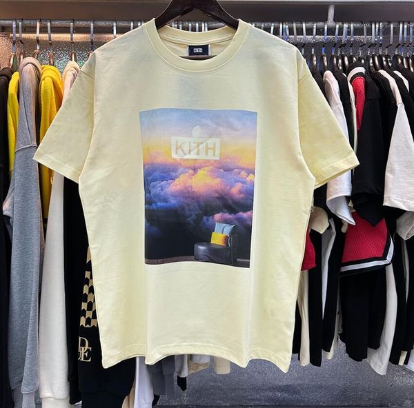 Designer Shirts Mens Kith t Shirt Letter Printed Blue Sky White Cloud Fun Forest Print High Quality Cotton Oversized Short Sleeve T-shirt for Men and Women Hy, Beige
Designer Shirts Mens Kith t Shirt Letter Printed Blue Sky White Cloud Fun Forest Print High Quality Cotton Oversized Short Sleeve T-shirt for Men and Women Hy, Beige