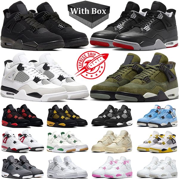 With Box Jumpman 4 Basketball Shoes Men Women 4s Bred Reimagined Black Cat Medium Olive Red Thunder Military Black Sail Pink Oreo Mens Trainers Sneakers, #17
With Box Jumpman 4 Basketball Shoes Men Women 4s Bred Reimagined Black Cat Medium Olive Red Thunder Military Black Sail Pink Oreo Mens Trainers Sneakers, #17