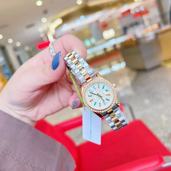 Fashion women's quartz movement 28mm sizes 904 stainless steel watch chain 03, Multi-color
Fashion women's quartz movement 28mm sizes 904 stainless steel watch chain 03, Multi-color