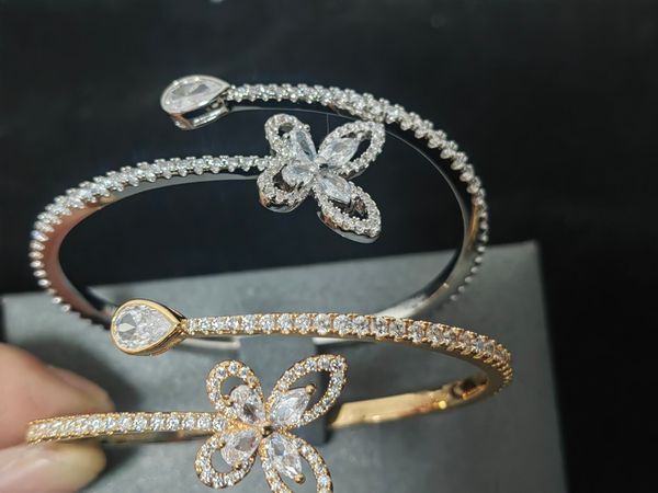 New phantom butterfly full of diamonds ladies bracelet luxury fashion designer bracelet rose gold silver designer jewellery exquisite senior
New phantom butterfly full of diamonds ladies bracelet luxury fashion designer bracelet rose gold silver designer jewellery exquisite senior