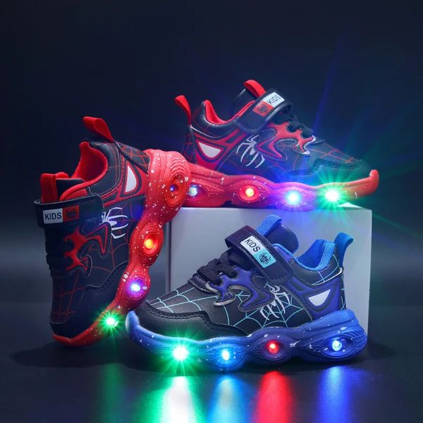 Autumn Luminous Children's LED Light Shoes Leather Spider Boys' Casual Sports Shoes 1-6 Year Old Kids Sneakers 240116, Red
Autumn Luminous Children's LED Light Shoes Leather Spider Boys' Casual Sports Shoes 1-6 Year Old Kids Sneakers 240116, Red