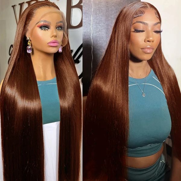 HD 13x4 Glueless Straight Lace Front Wigs Human Hair Preplucked Chocolate Brown Colored Transparent Lace Frontal Wig Human Hair al, Mix color
HD 13x4 Glueless Straight Lace Front Wigs Human Hair Preplucked Chocolate Brown Colored Transparent Lace Frontal Wig Human Hair al, Mix color