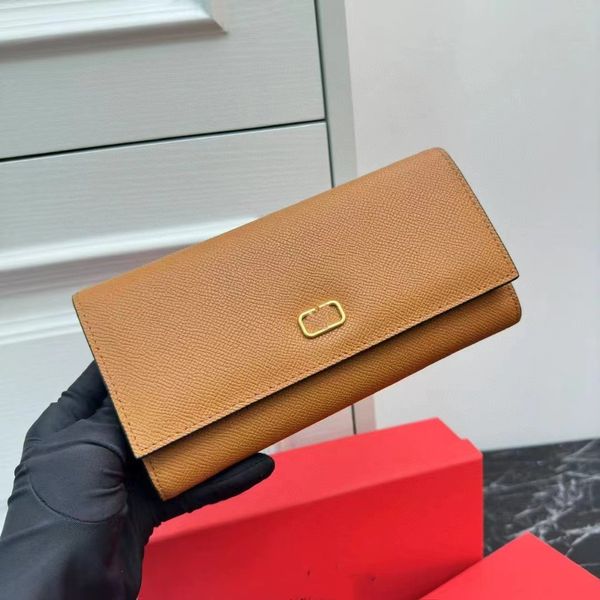 Women long wallet Designer Purse fashion wallets Top quality Women's leather Lychee Pattern Cowhide Buckle Flip long wallet for men