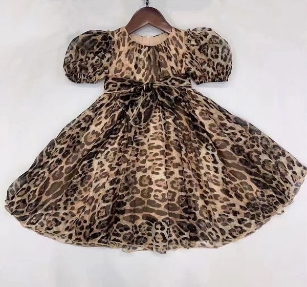 2024 Kid Girl Leopard Patchwork Dress, Short Sleeve Round Neck Bowknot Decoration Dress 90-150, Brown
2024 Kid Girl Leopard Patchwork Dress, Short Sleeve Round Neck Bowknot Decoration Dress 90-150, Brown