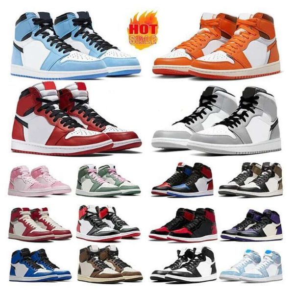 Jumpman 1 Basketball Shoes Men Women UNC Bred Patent Gorge Lucky University Blue Denim Dark Mocha Royal Toe Mocha Marron Sports Sneakers
Jumpman 1 Basketball Shoes Men Women UNC Bred Patent Gorge Lucky University Blue Denim Dark Mocha Royal Toe Mocha Marron Sports Sneakers