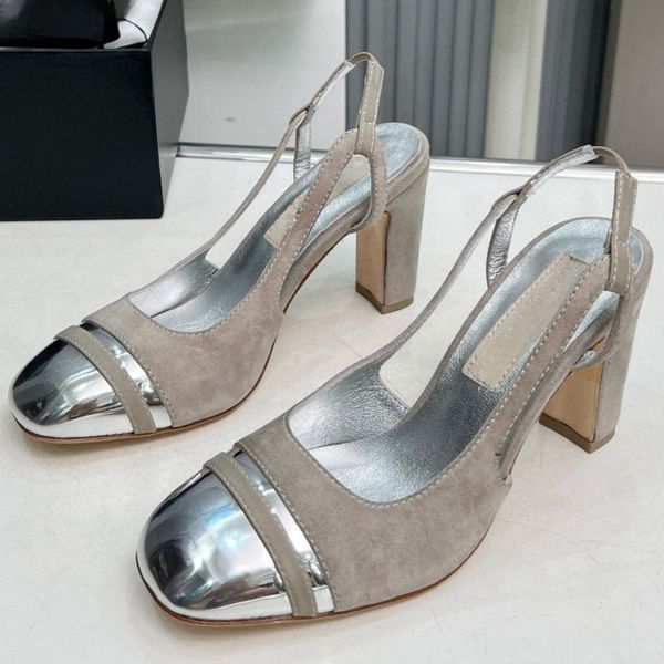 

New fashion sandals luxury designer shoes genuine leather letter pearl shoes outdoor anti slip dance shoes wedding banquet shoes women's sexy high heels shoes