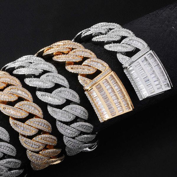 15Mm Sterling Sier Vvs 1 Moissanite 14K/ Gold Plated Iced Out Link Diamond CZ Prong Cuban Chain Necklace
15Mm Sterling Sier Vvs 1 Moissanite 14K/ Gold Plated Iced Out Link Diamond CZ Prong Cuban Chain Necklace