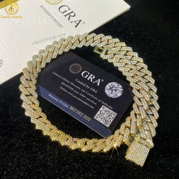 Zuanfu Sterling Sier Miami 6Mm 8Mm 12Mm Iced Out Moissanite Bling Cuban Chain Hip Hop Necklace
Zuanfu Sterling Sier Miami 6Mm 8Mm 12Mm Iced Out Moissanite Bling Cuban Chain Hip Hop Necklace