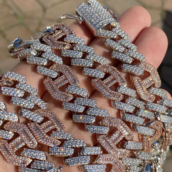 Custom Hip Hop Style Sterling Sier Rose Gold Men's And Women's Miami Cuban Link Chain Necklace
Custom Hip Hop Style Sterling Sier Rose Gold Men's And Women's Miami Cuban Link Chain Necklace