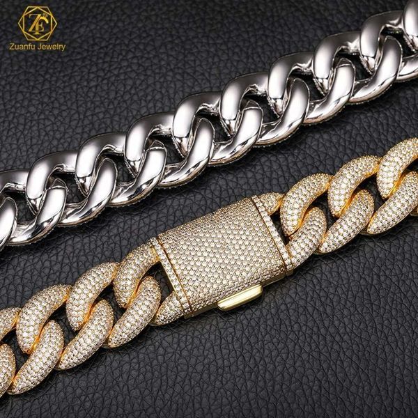 High Quality New Trend 20Mm Link Crystal Diamond Gold Plated Prong Cuban Necklace For Men
High Quality New Trend 20Mm Link Crystal Diamond Gold Plated Prong Cuban Necklace For Men