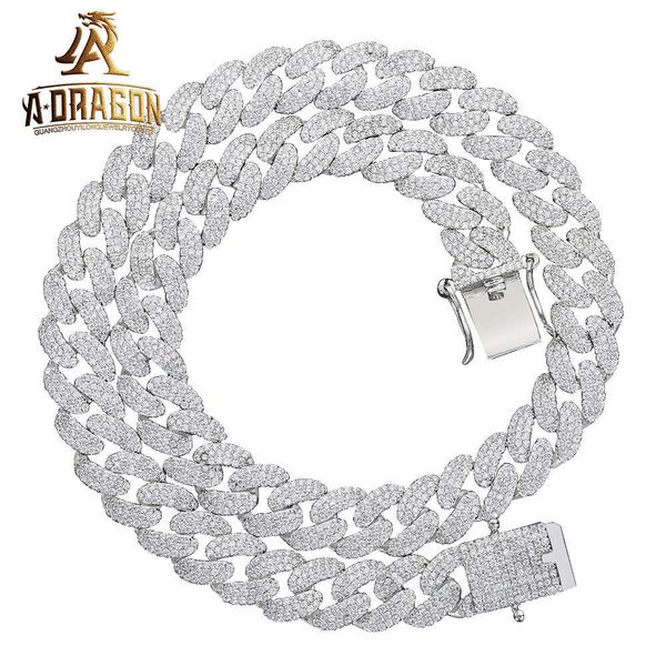 18Mm VVS Moissanite Cuban Link Chain Necklace Custom Baguette Straight Line Iced Out Sier Hip Hop Jewelry
18Mm VVS Moissanite Cuban Link Chain Necklace Custom Baguette Straight Line Iced Out Sier Hip Hop Jewelry