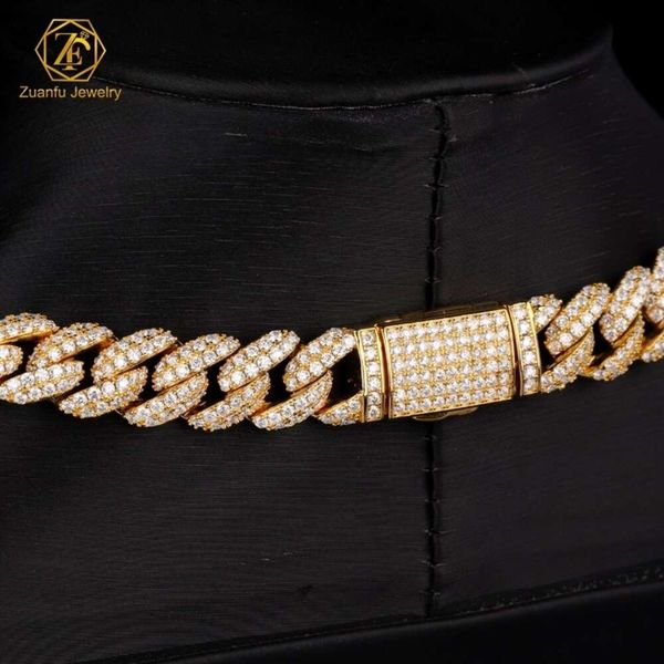 Sier Diamond Iced Out Hip Hop Jewelry Gold Plated Moissanite Cuban Link Chain Necklace
Sier Diamond Iced Out Hip Hop Jewelry Gold Plated Moissanite Cuban Link Chain Necklace