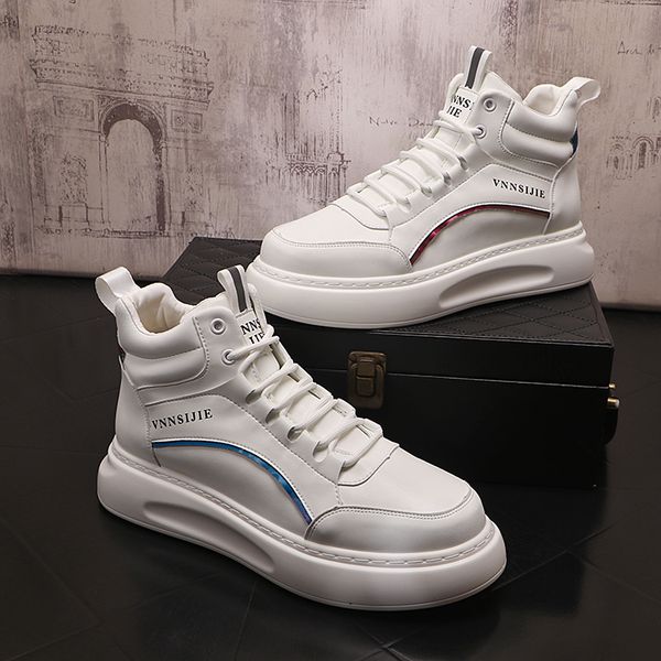 

Fashion Men's Skateboard Outdoor Hip Hop Skate Shoes Man Street Platform Casual Sneakers for Men Boots Zapatillas De Hombre, Red