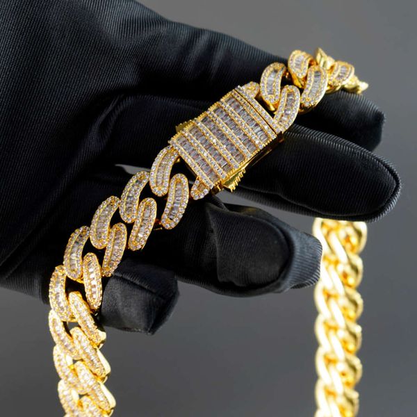 16-20Mm Hip Hop Jewelry Gold Plated Sterling Sier Necklace 16Mm Iced Out Moissanite Cuban Link Chain
16-20Mm Hip Hop Jewelry Gold Plated Sterling Sier Necklace 16Mm Iced Out Moissanite Cuban Link Chain