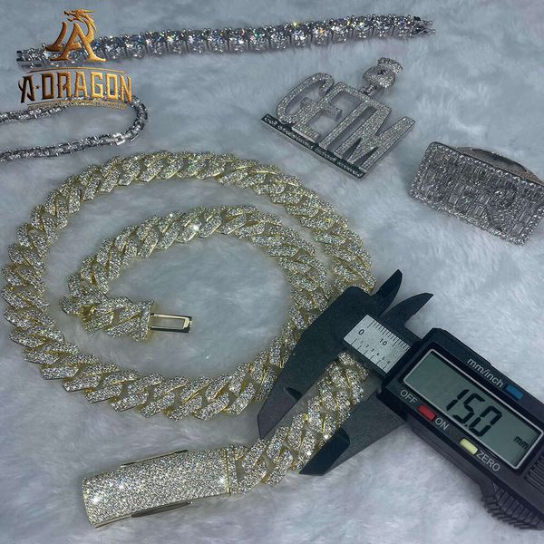 Wholesale Round Diamond 18Mm Necklace Jewelry Sier 14K Gold Plated VVS Moissanite Custom Cuban Link Chain
Wholesale Round Diamond 18Mm Necklace Jewelry Sier 14K Gold Plated VVS Moissanite Custom Cuban Link Chain