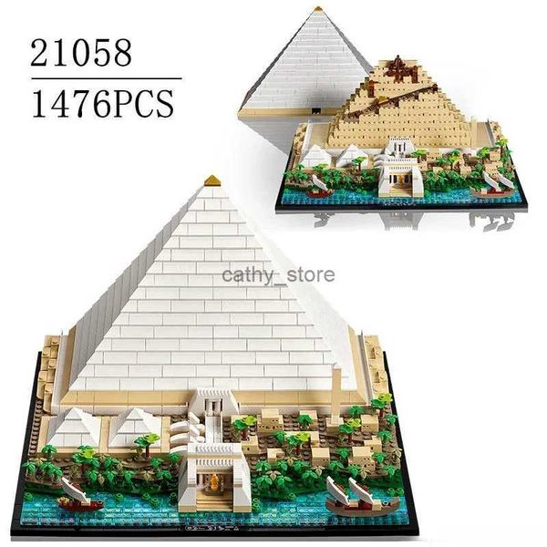 In Blocks Stock 1476Pcs The Great Pyramid of Giza Model Building Block Set Compatible 21058 Diy Assembled Bricks Kid Toys Brithday GiftL240118
In Blocks Stock 1476Pcs The Great Pyramid of Giza Model Building Block Set Compatible 21058 Diy Assembled Bricks Kid Toys Brithday GiftL240118