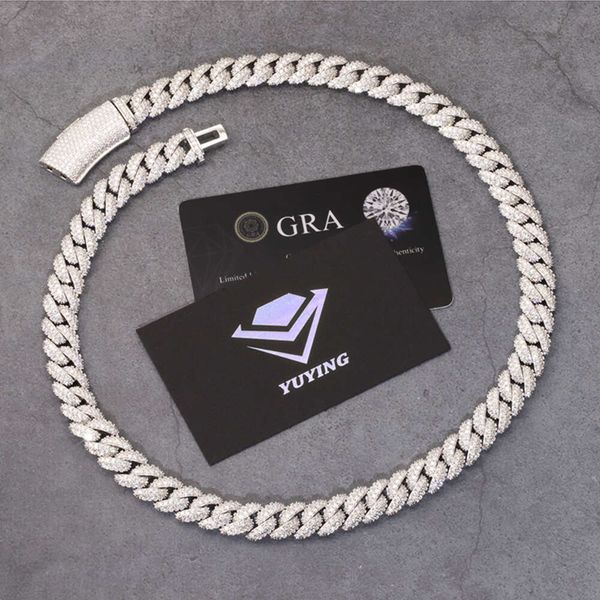 RTS Passed Diamond Tester 6Mm 9Mm 13Mm Iced Out 2Rows S Sterling Sier Vvs Moissanite Cuban Link Chain Necklace
RTS Passed Diamond Tester 6Mm 9Mm 13Mm Iced Out 2Rows S Sterling Sier Vvs Moissanite Cuban Link Chain Necklace